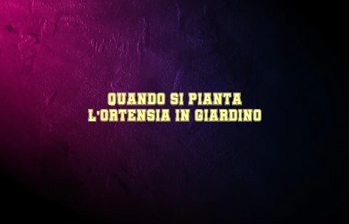 Quando si pianta lâ€™ortensia nellâ€™orto