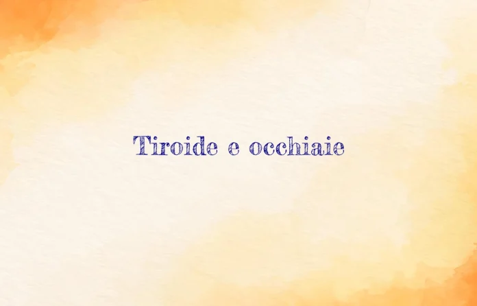 Tiroide e occhiaie